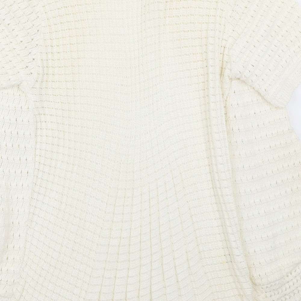 Pure & Natural  Womens Ivory   Cardigan Jumper Size S