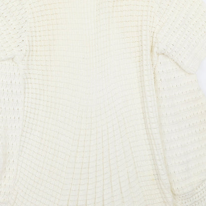 Pure & Natural  Womens Ivory   Cardigan Jumper Size S