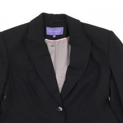 Autonomy Womens Black   Jacket Blazer Size 12