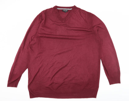 Debenhams Mens Purple  Knit Pullover Jumper Size 2XL