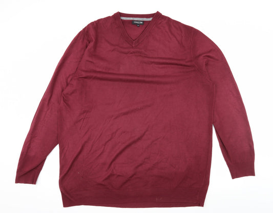 Debenhams Mens Purple  Knit Pullover Jumper Size 2XL
