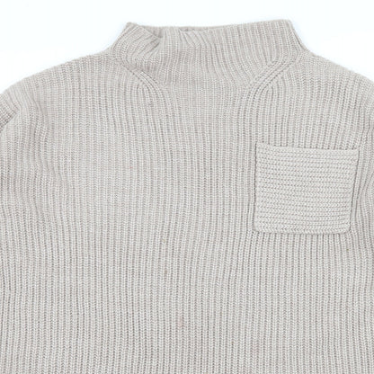 ASOS Womens Grey  Knit Jumper Dress  Size 8