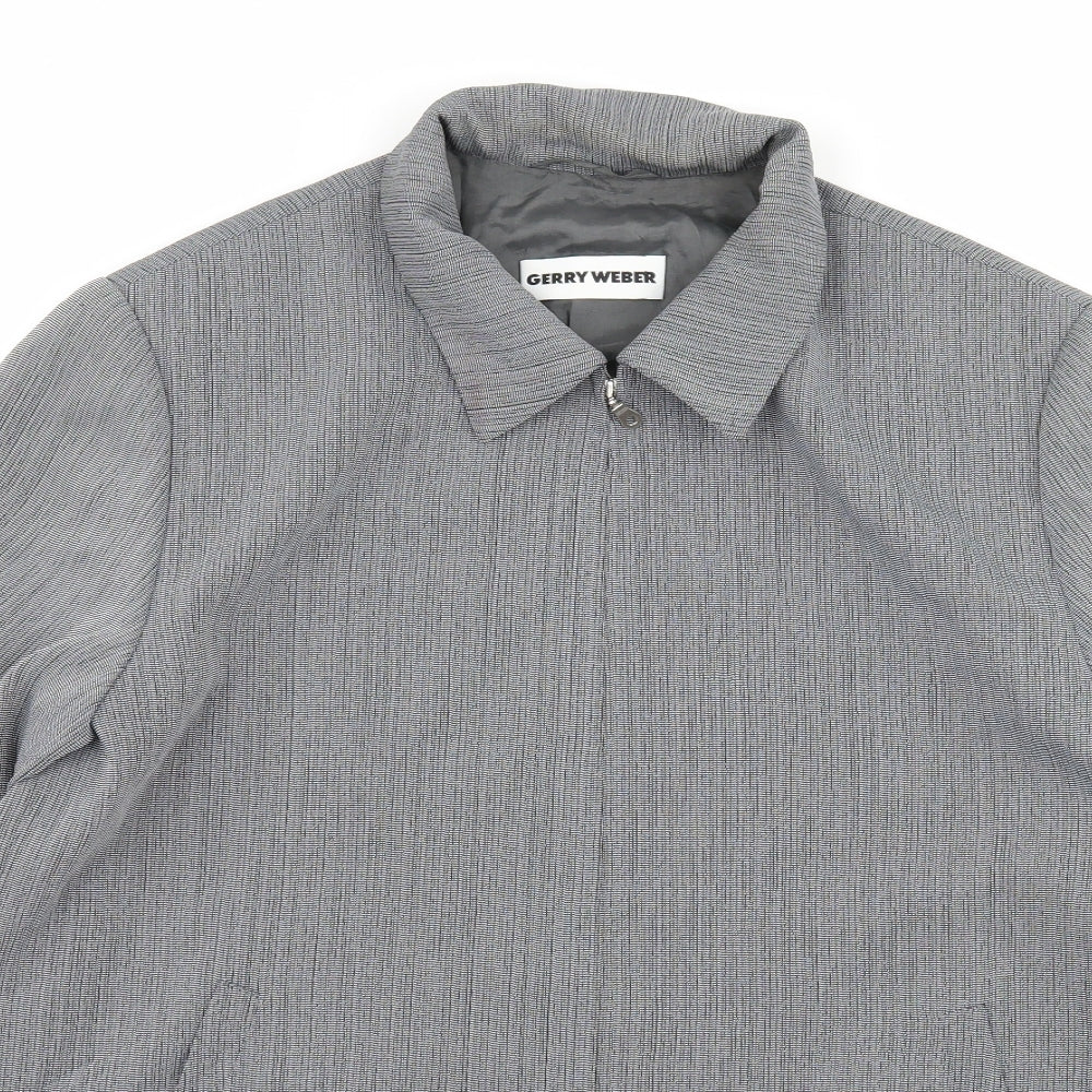 Gerry Weber Womens Grey Striped  Jacket  Size 14