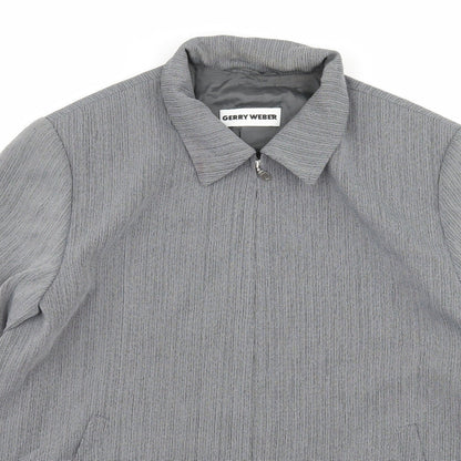 Gerry Weber Womens Grey Striped  Jacket  Size 14