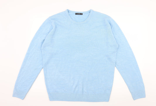 Dunnes Womens Blue  Knit Pullover Jumper Size L