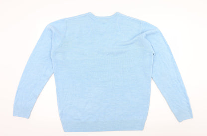 Dunnes Womens Blue  Knit Pullover Jumper Size L