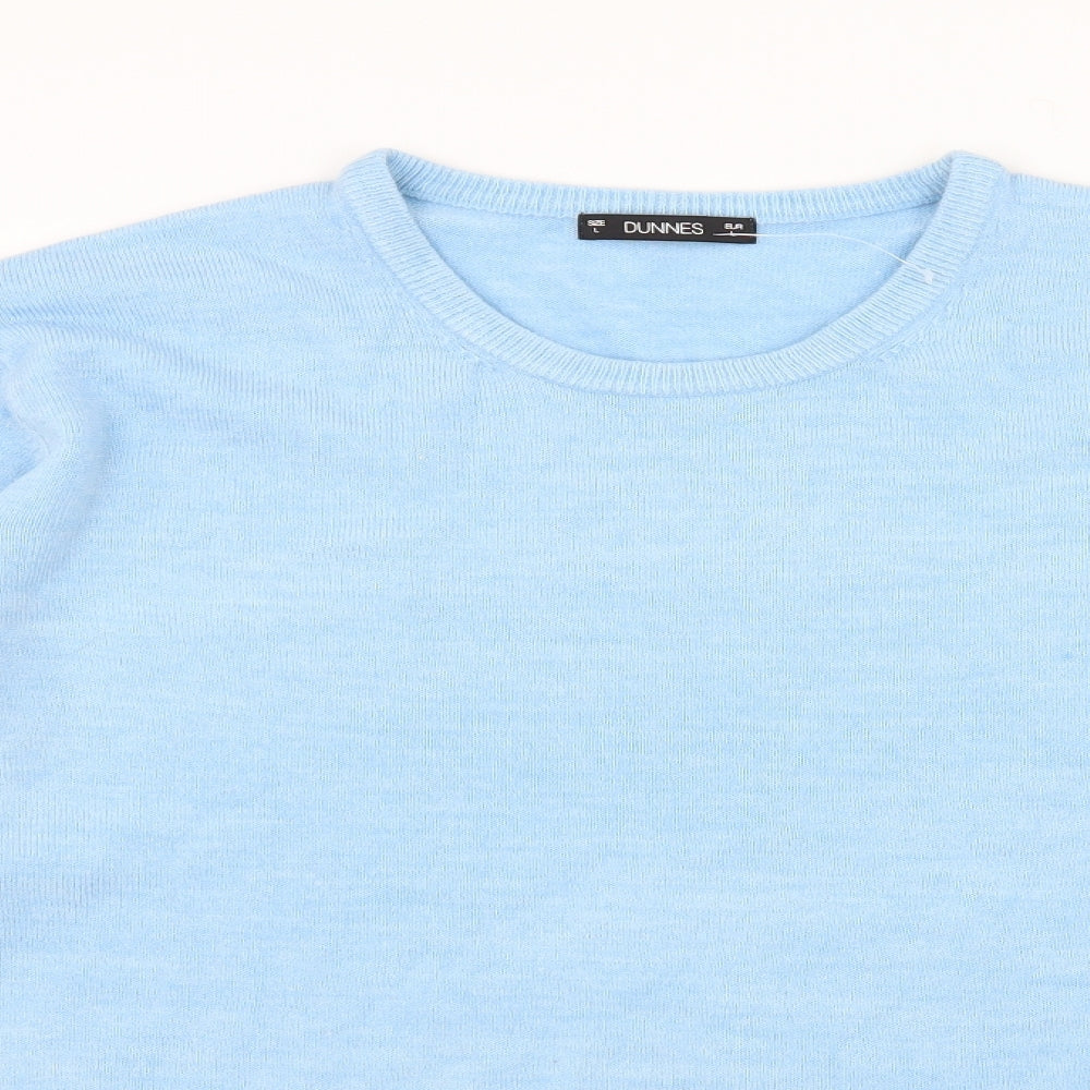 Dunnes Womens Blue  Knit Pullover Jumper Size L