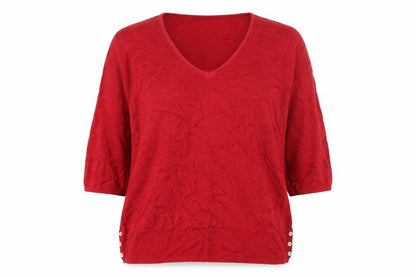 Per Una Womens Red  Knit Pullover Jumper Size 14