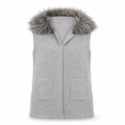 Primark Girls Grey  Knit Jacket Coatigan Size 10 Years