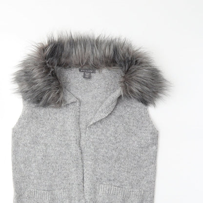 Primark Girls Grey  Knit Jacket Coatigan Size 10 Years