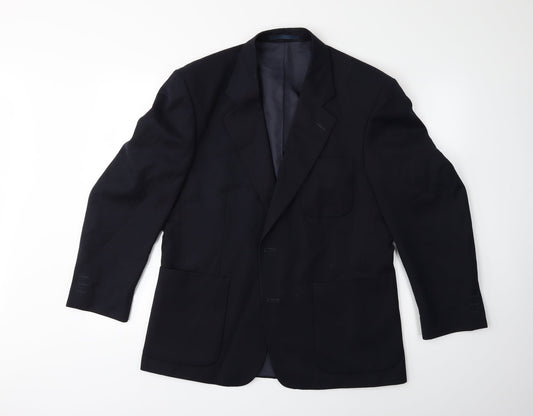Mens UK Size 40 Preworn Regular Blue Suit Jacket