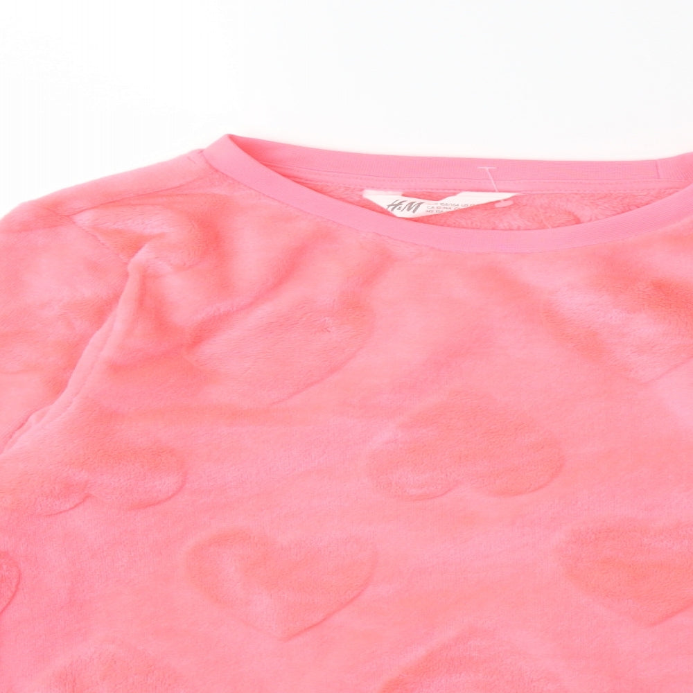 H&M Girls Pink   Top Pyjama Top Size 12-13 Years