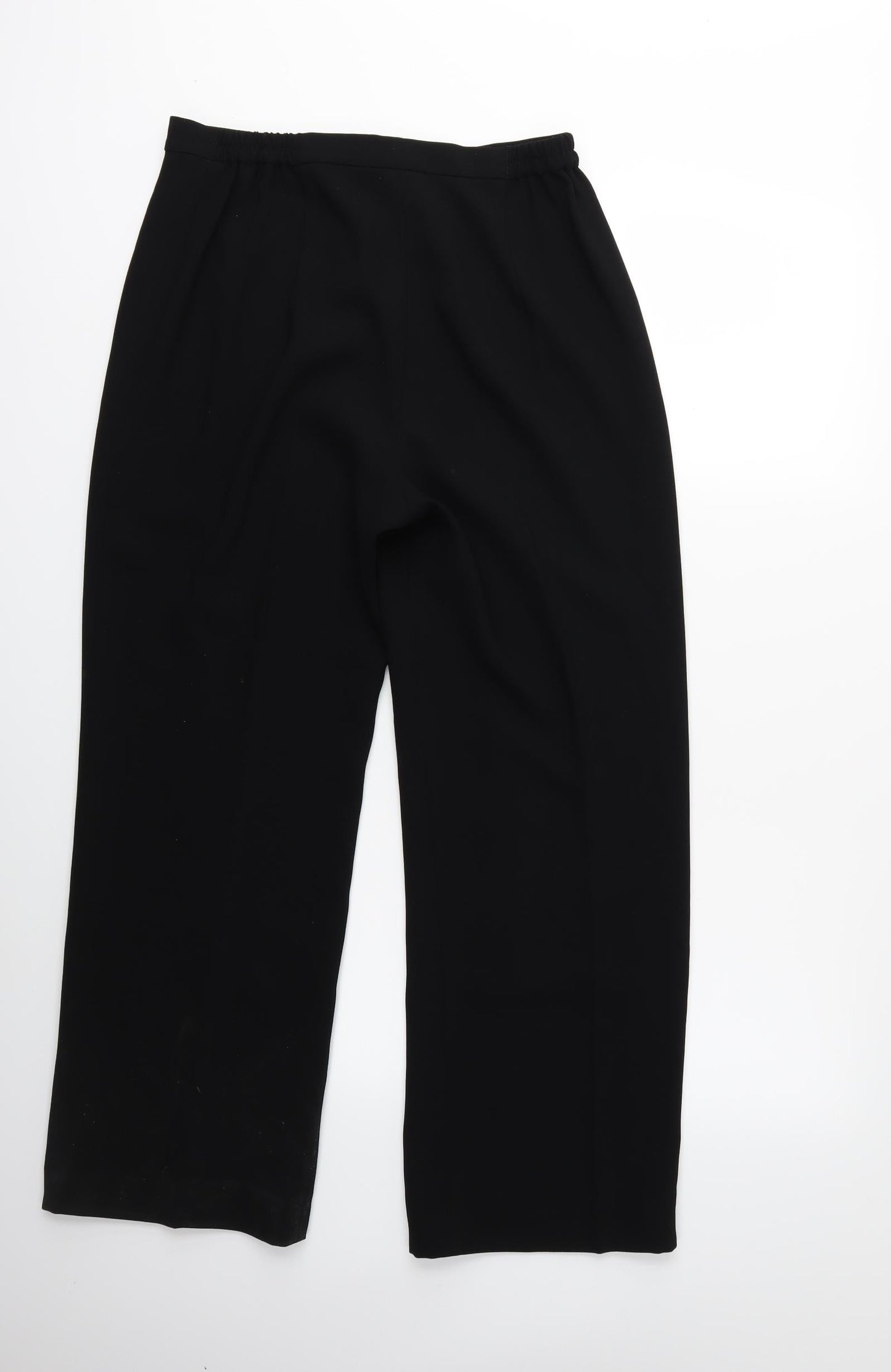 Womens UK Size 30 in Gold Regular Fit  Black Trousers