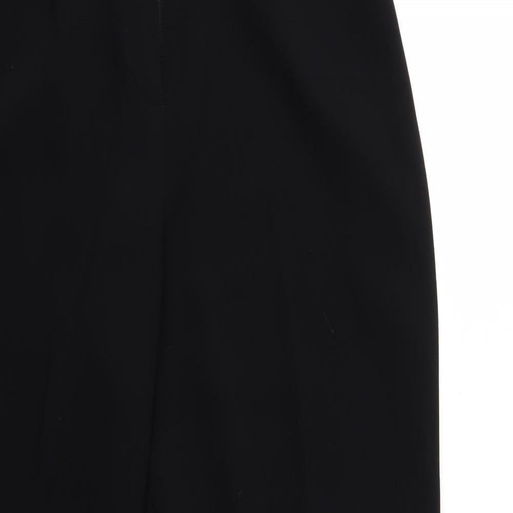 Womens UK Size 30 in Gold Regular Fit  Black Trousers