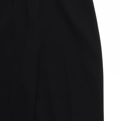 Womens UK Size 30 in Gold Regular Fit  Black Trousers