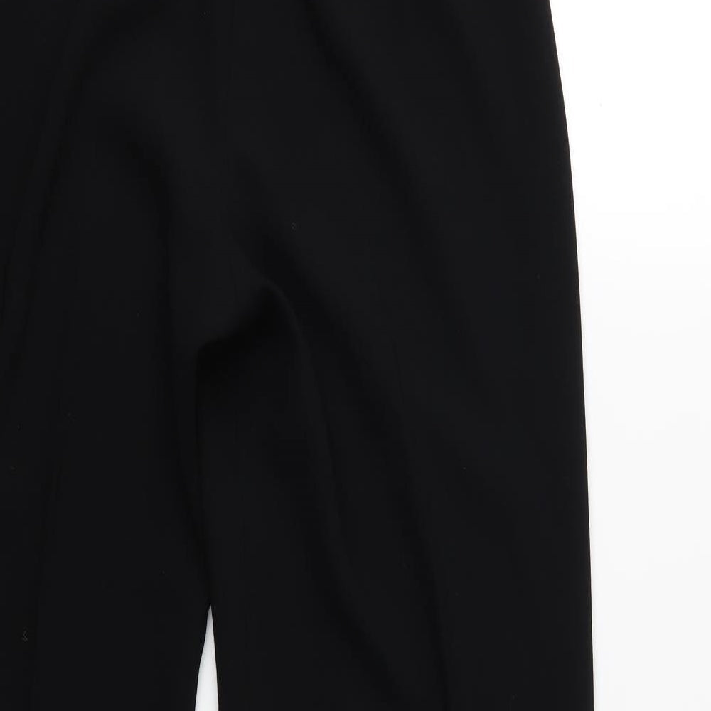 Womens UK Size 30 in Gold Regular Fit  Black Trousers