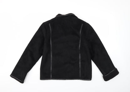 Style Collection Womens Black   Jacket Coat Size 12