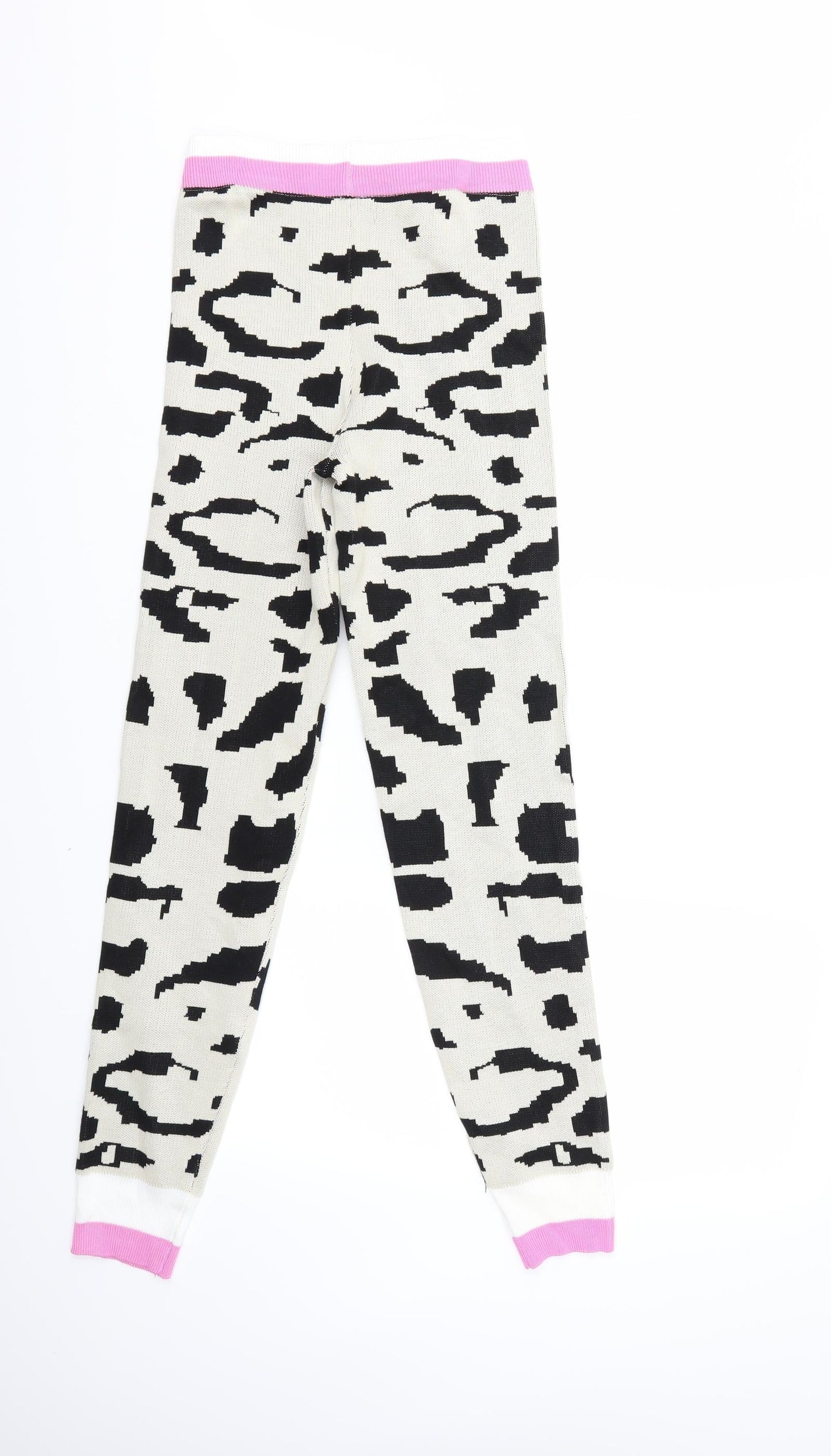 EMMA & ASHLEY Womens Beige Animal Print Knit Trousers  Size M L29 in