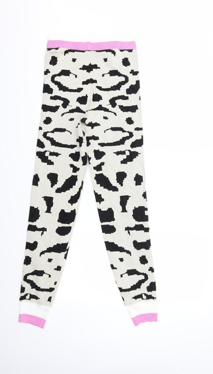 EMMA & ASHLEY Womens Beige Animal Print Knit Trousers  Size M L29 in
