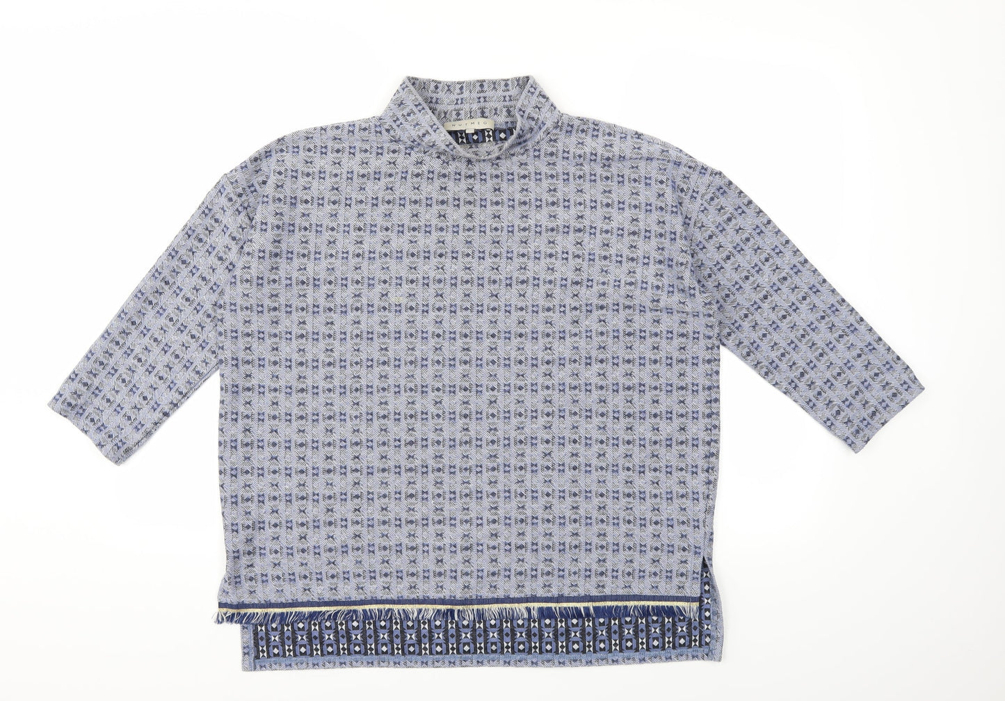 Nutmeg Womens Blue   Basic T-Shirt Size 10