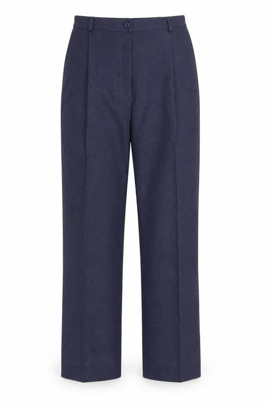 Womens UK Size 10 Debenhams Regular Fit  Blue Trousers