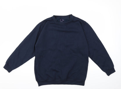 Uneek Mens Blue   Pullover Sweatshirt Size S