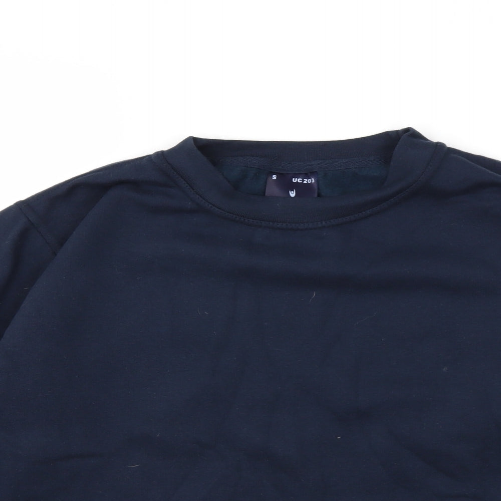 Uneek Mens Blue   Pullover Sweatshirt Size S