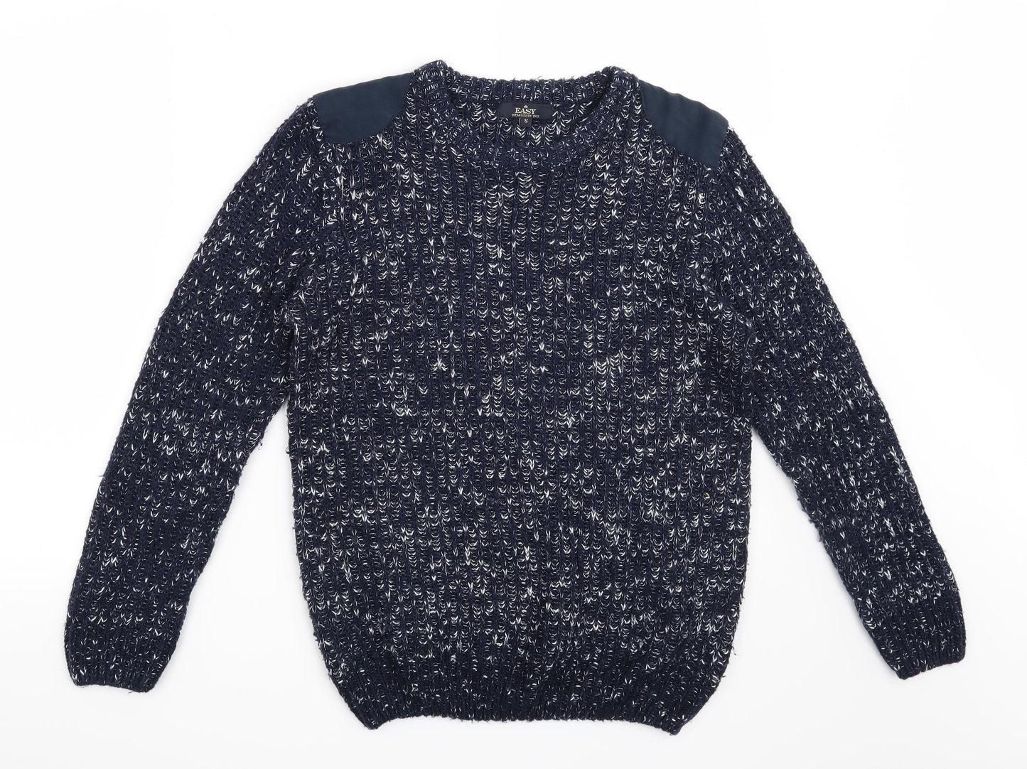 Easy Mens Blue   Pullover Jumper Size S