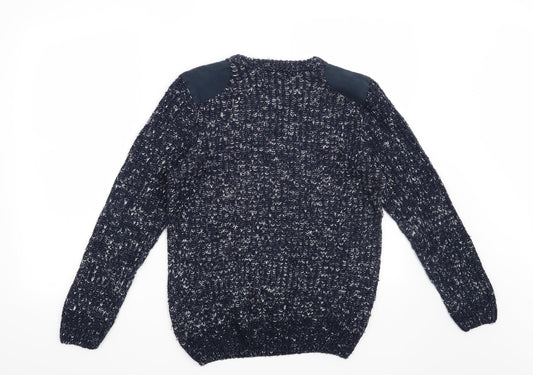 Easy Mens Blue   Pullover Jumper Size S