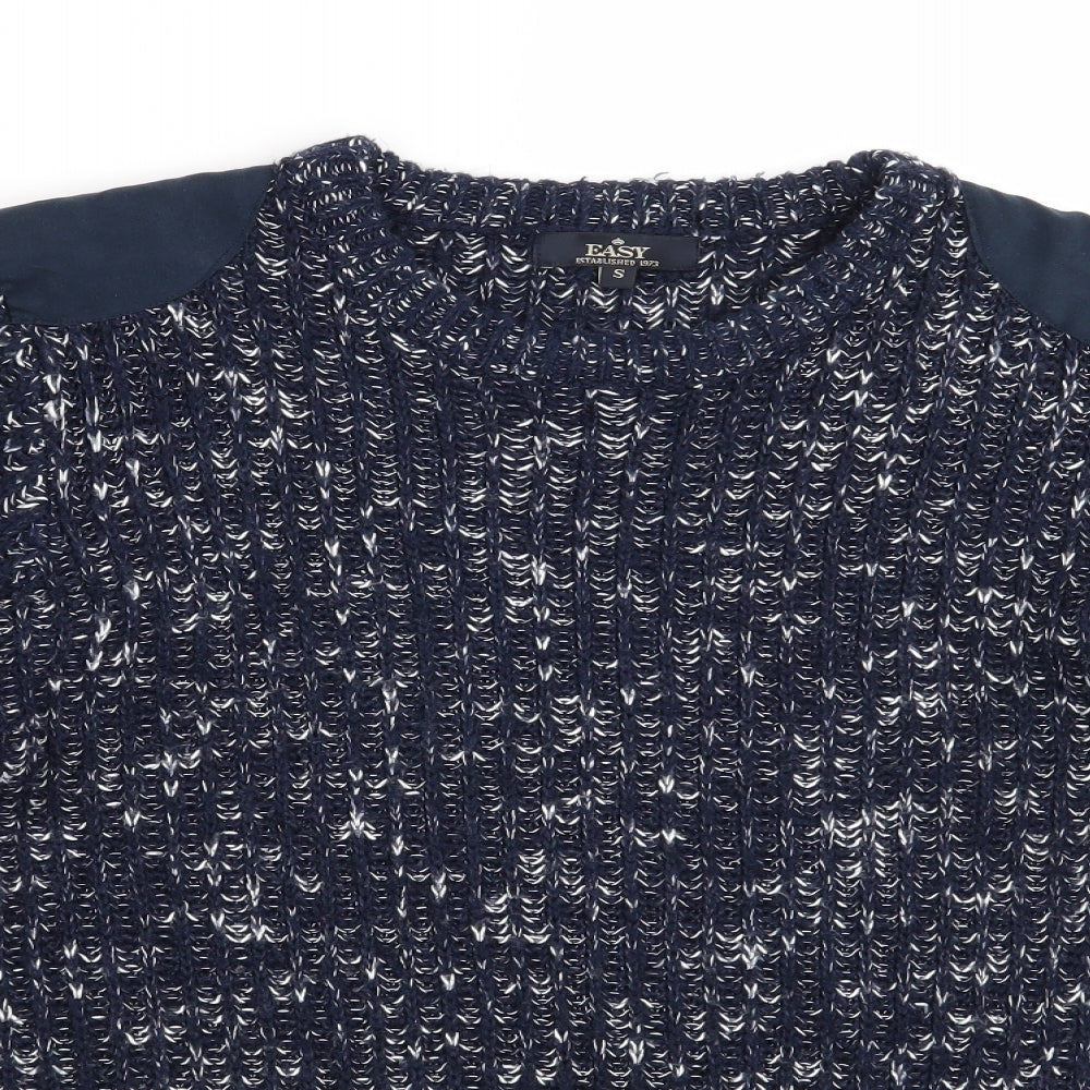 Easy Mens Blue   Pullover Jumper Size S