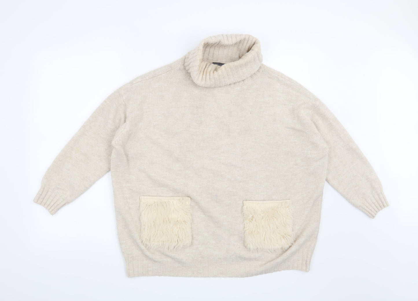 Primark Womens Beige   Pullover Jumper Size 12