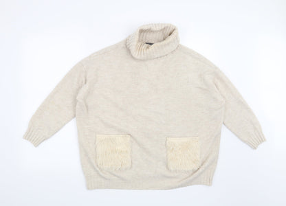 Primark Womens Beige   Pullover Jumper Size 12