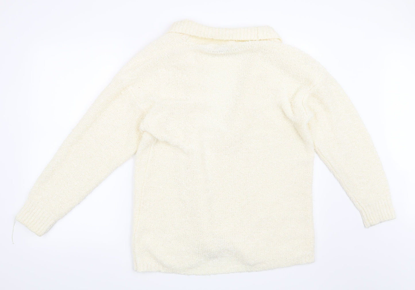 Noto Womens Beige   Cardigan Jumper Size M