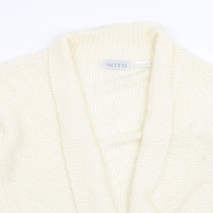 Noto Womens Beige   Cardigan Jumper Size M