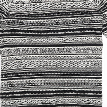 New Look Womens White Striped  Pullover Jumper Size 12