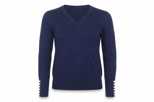 Plum Tree Womens Blue  Knit Pullover Jumper Size 14