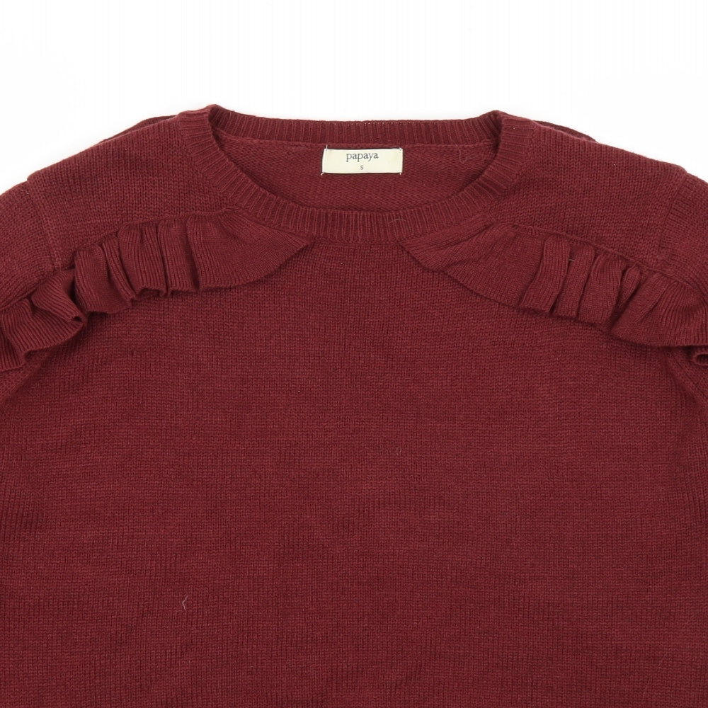 Papaya Womens Brown   Pullover Jumper Size S