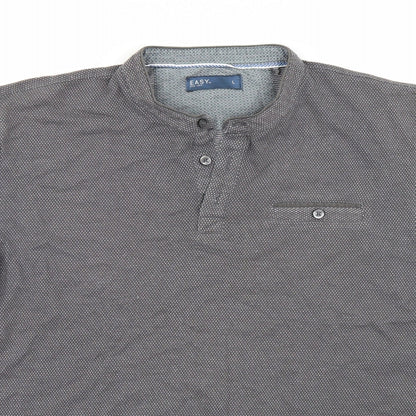 Womens UK Size L Easy Grey Basic T-Shirt
