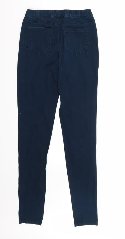 Denim & Co. Womens Blue   Skinny Jeans Size 6 L31 in