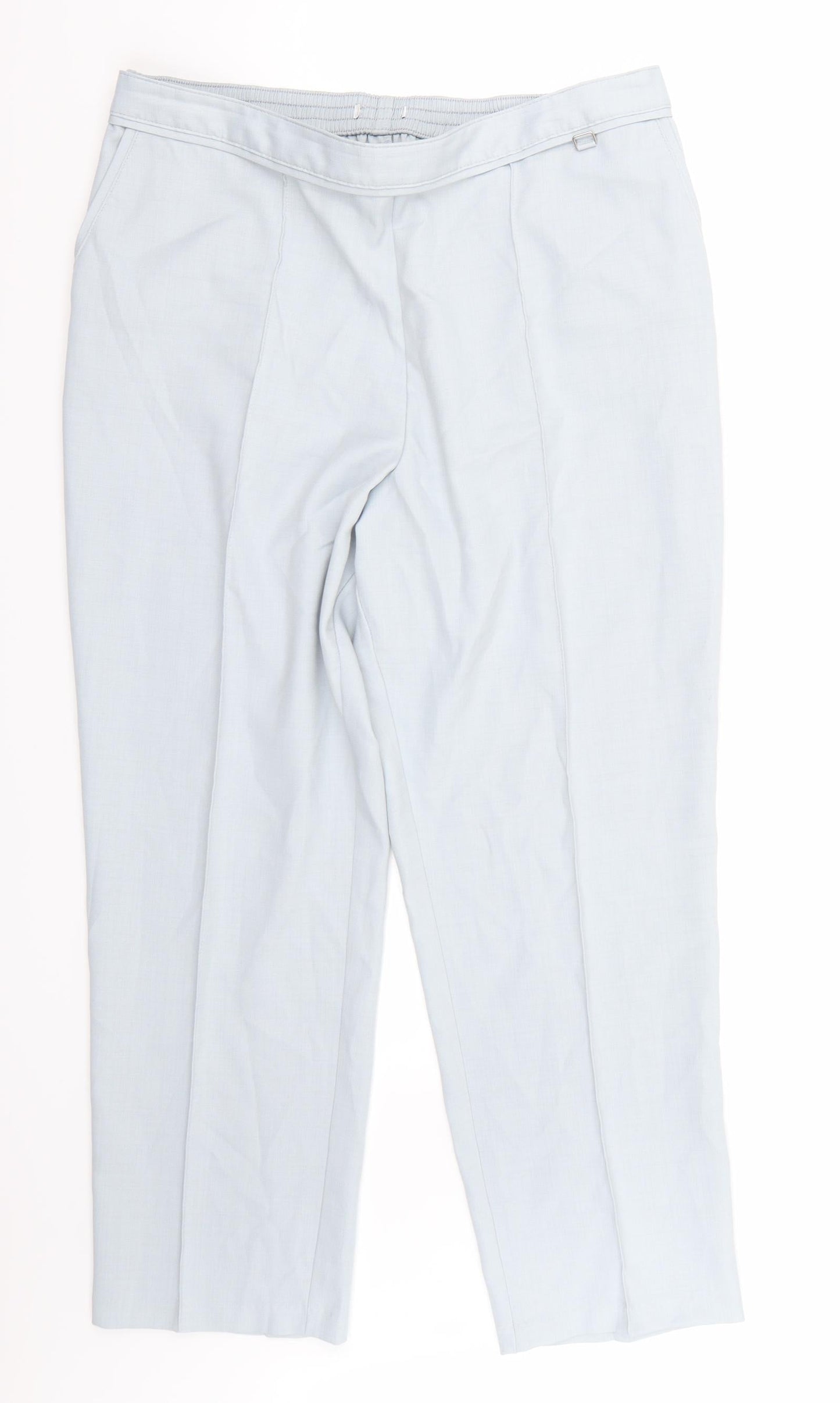 Womens UK Size 16 Marks and Spencer Regular Fit  Blue Trousers