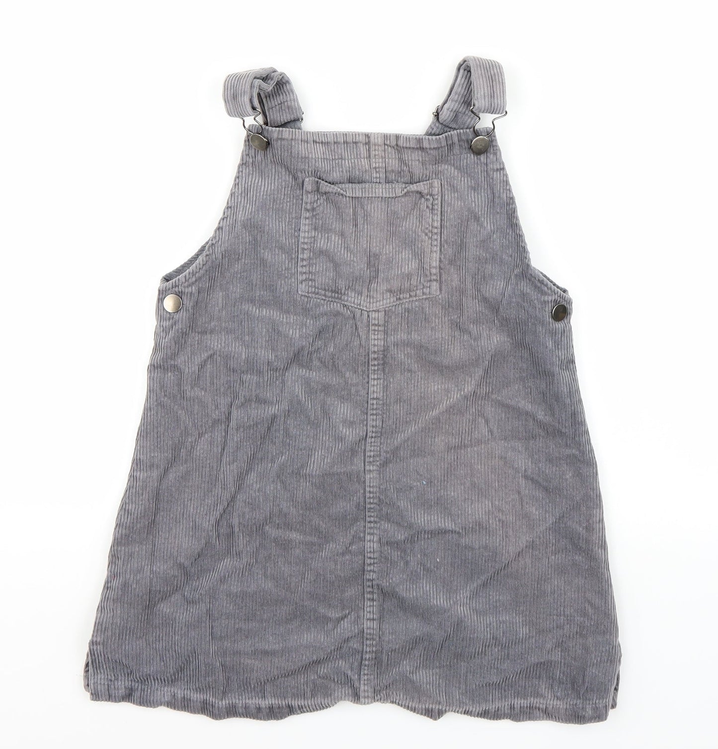 Nutmeg  Girls Grey Batik  Dungaree One-Piece Size 11-12 Years