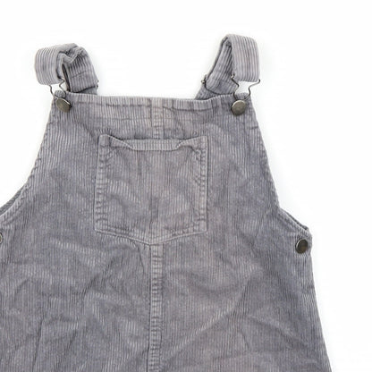 Nutmeg  Girls Grey Batik  Dungaree One-Piece Size 11-12 Years