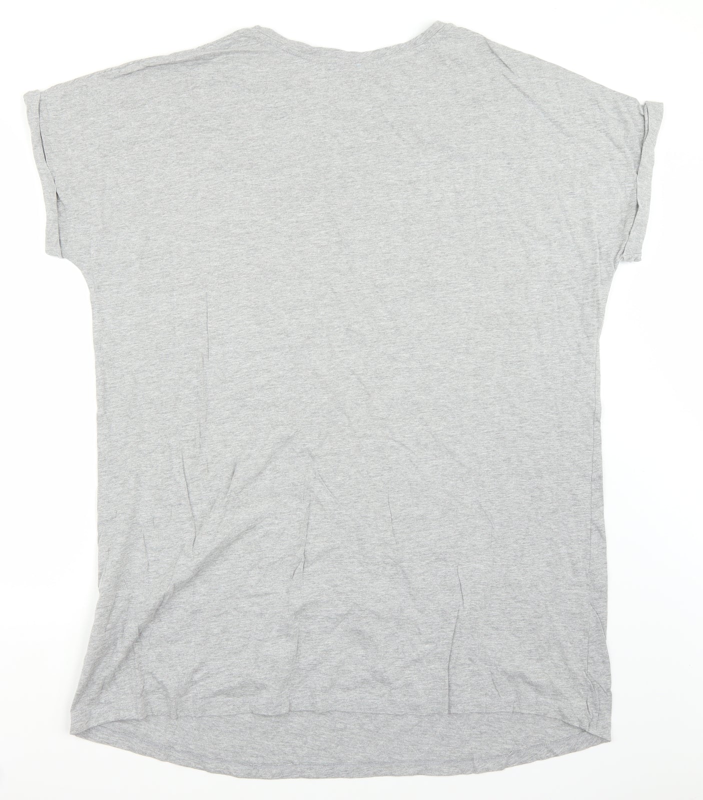 Womens UK Size 6 ASOS Grey Basic T-Shirt