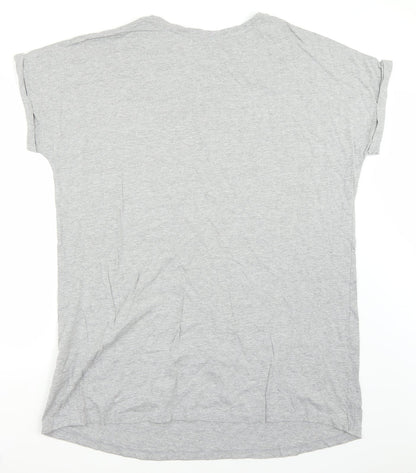 Womens UK Size 6 ASOS Grey Basic T-Shirt