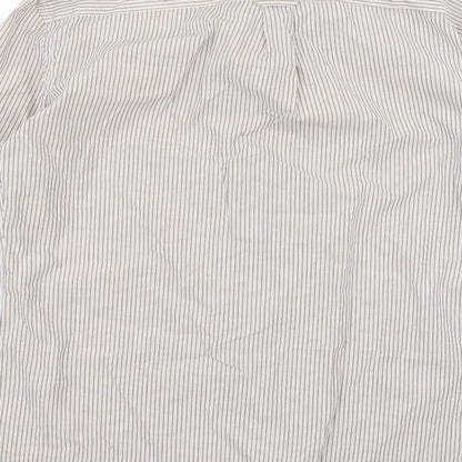 Mens UK Size M Marks and Spencer White  Button-Up Long Sleeve Casual Shirt