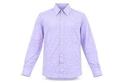 Mens UK Size 15 Burton Purple  Button-Up Long Sleeve Casual Shirt
