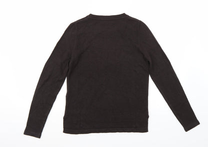Marks & Spencer Womens Black   Pullover Jumper Size 12