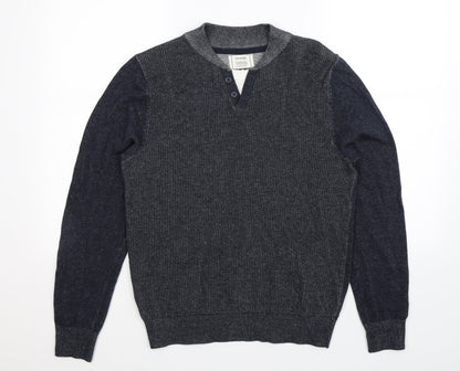 George Mens Blue  Knit Pullover Jumper Size S