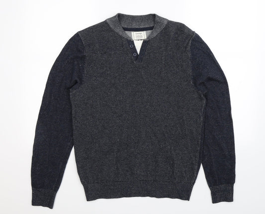 George Mens Blue  Knit Pullover Jumper Size S