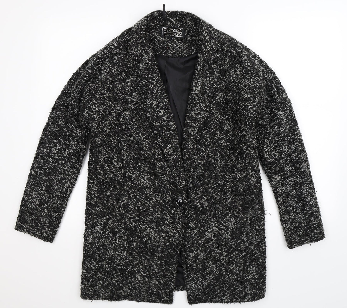Womens UK Size 8 New Look Grey Jacket Blazer